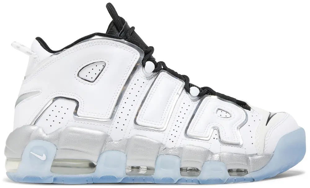 Nike Air More Uptempo - White, Silver and Black