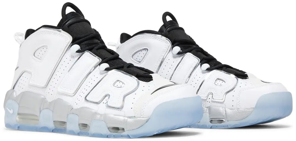 Nike Air More Uptempo - White, Silver and Black