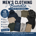 Men’s 15 Piece Clothing Bundle - Choice Of Size Available