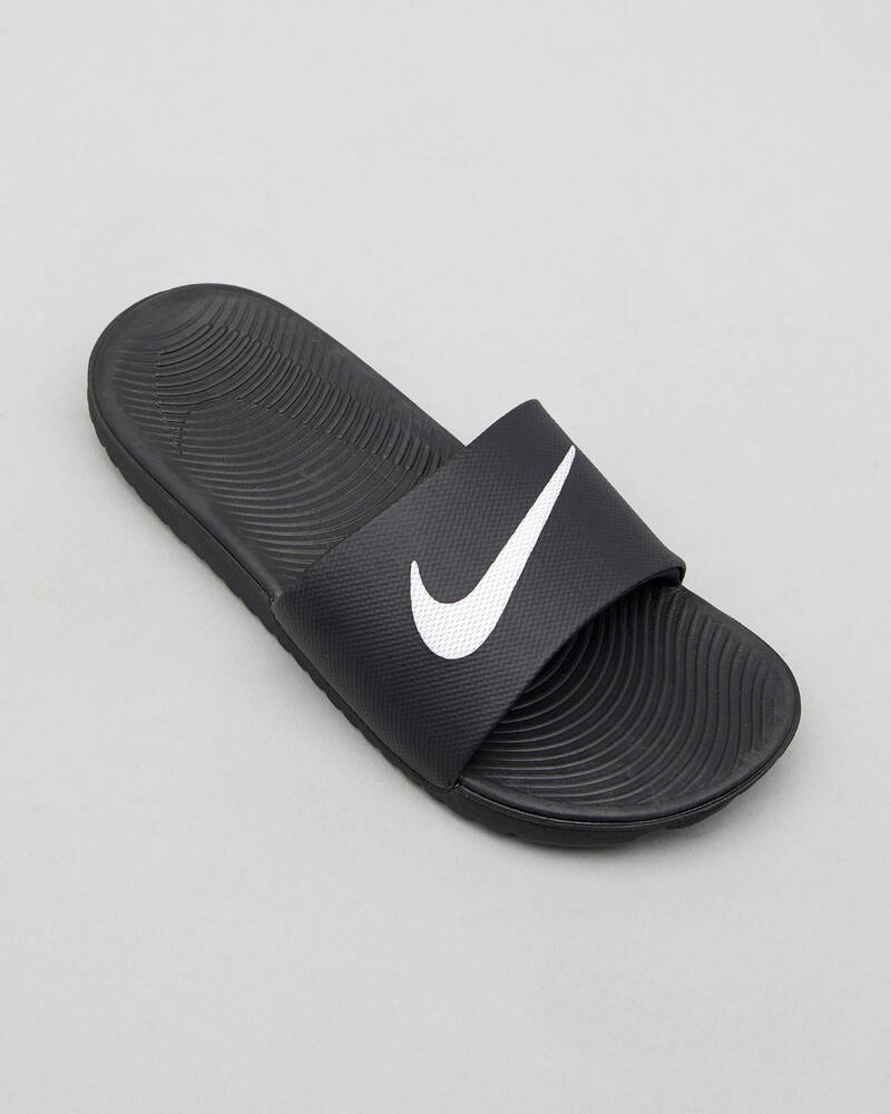 Nike Kawa Slides Infant - Black and White