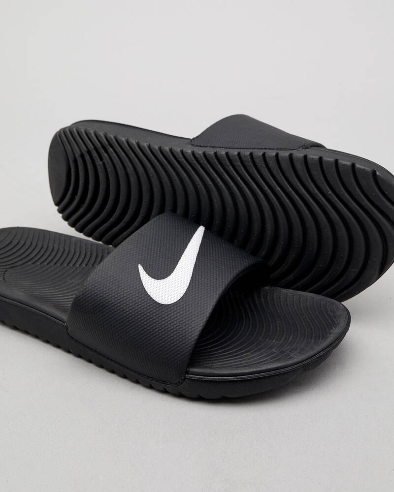 Nike Kawa Slides Infant - Black and White