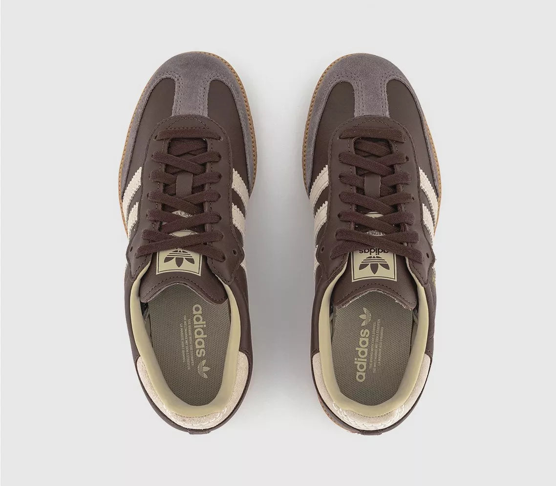 Adidas Originals Samba Originals - Brown Putty, Grey and Gold Metalic