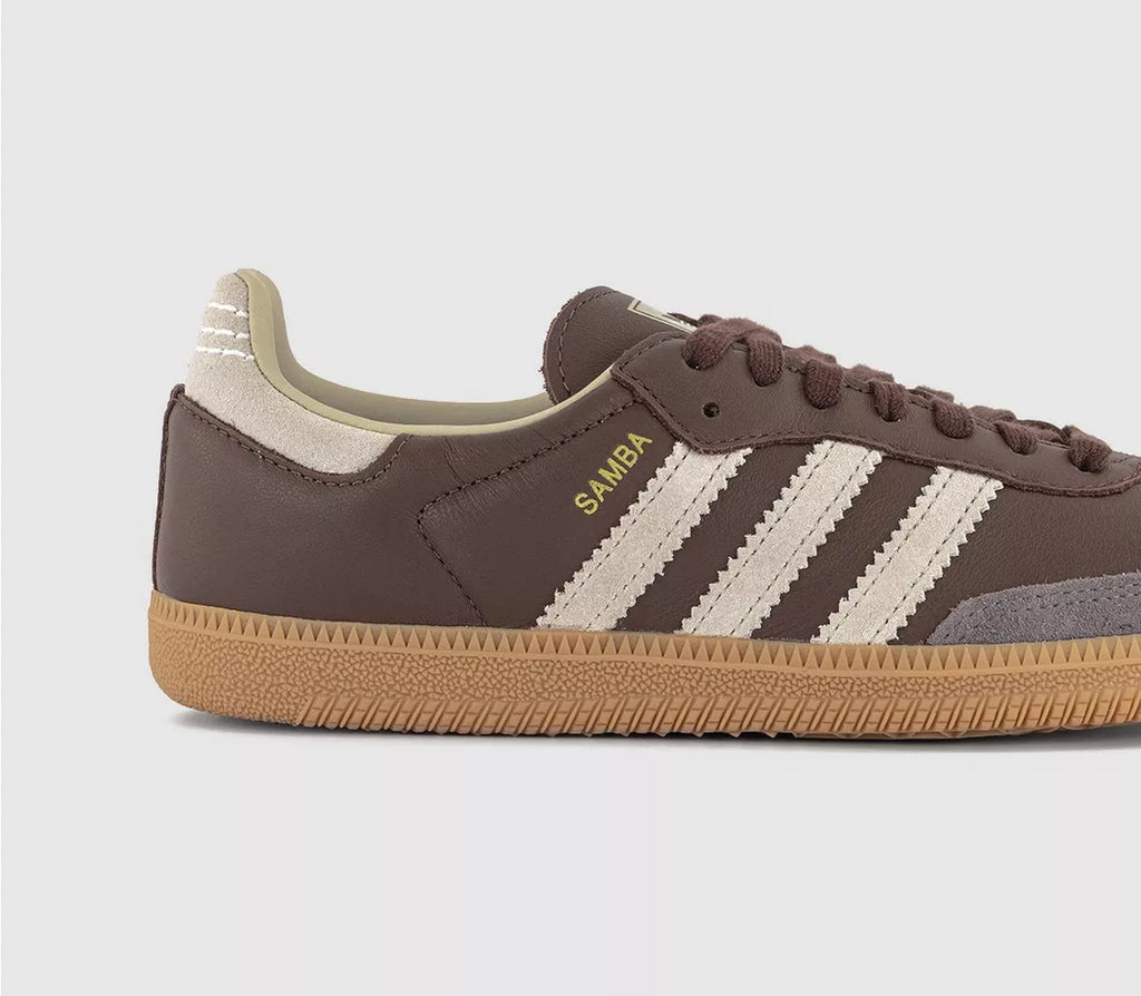 Adidas Originals Samba Originals - Brown Putty, Grey and Gold Metalic