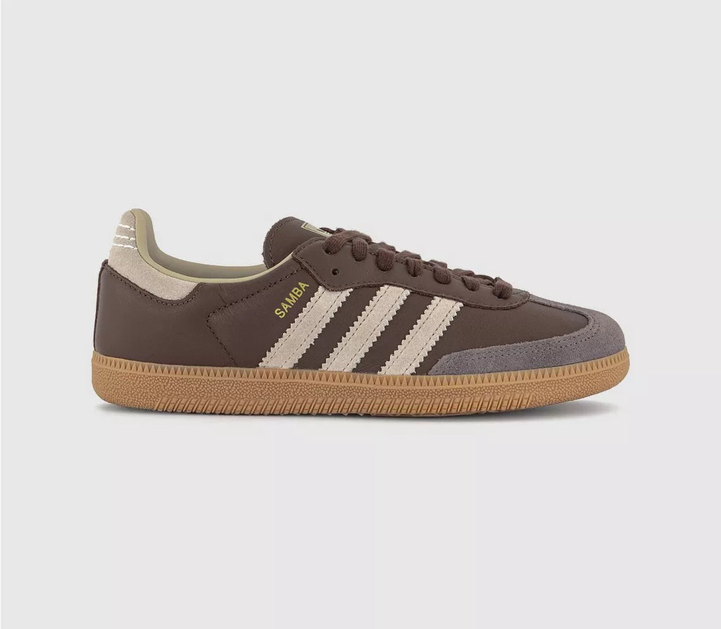 Adidas Originals Samba Originals - Brown Putty, Grey and Gold Metalic