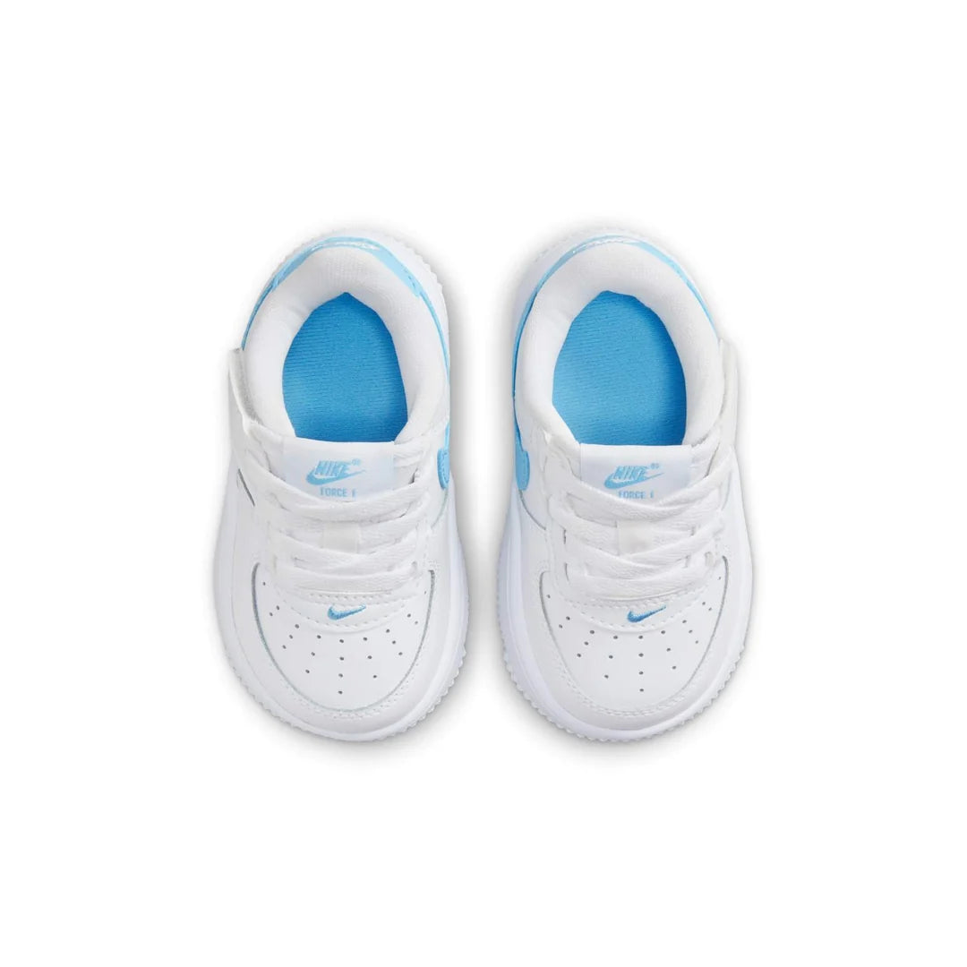 Nike Air Force 1 Low - White and Aquarius Blue