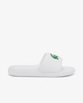 Lacoste Junior Sliders - White and Green