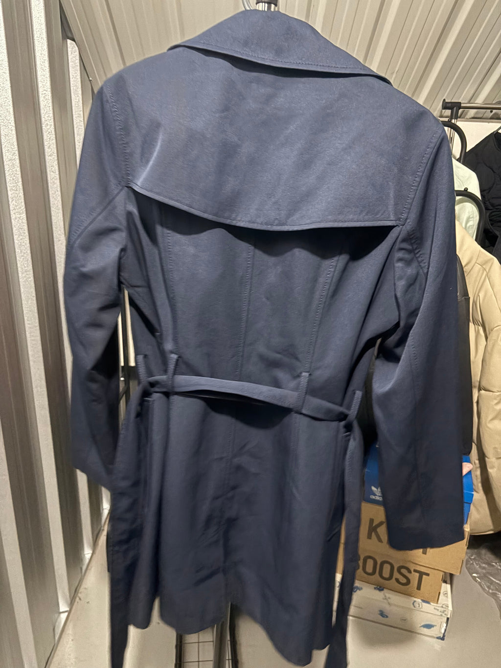 Women’s Land End Long Coat Navy Blue Size UK 12 - RRP £75