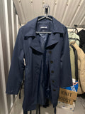 Women’s Land End Long Coat Navy Blue Size UK 12 - RRP £75