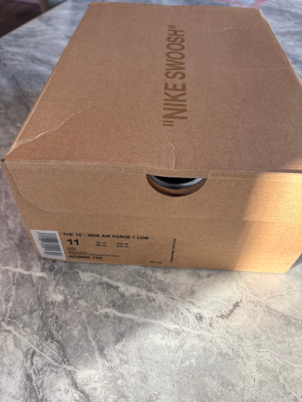 Nike Air Force x Off-White “The Ten” Triple White - Size UK 10.5