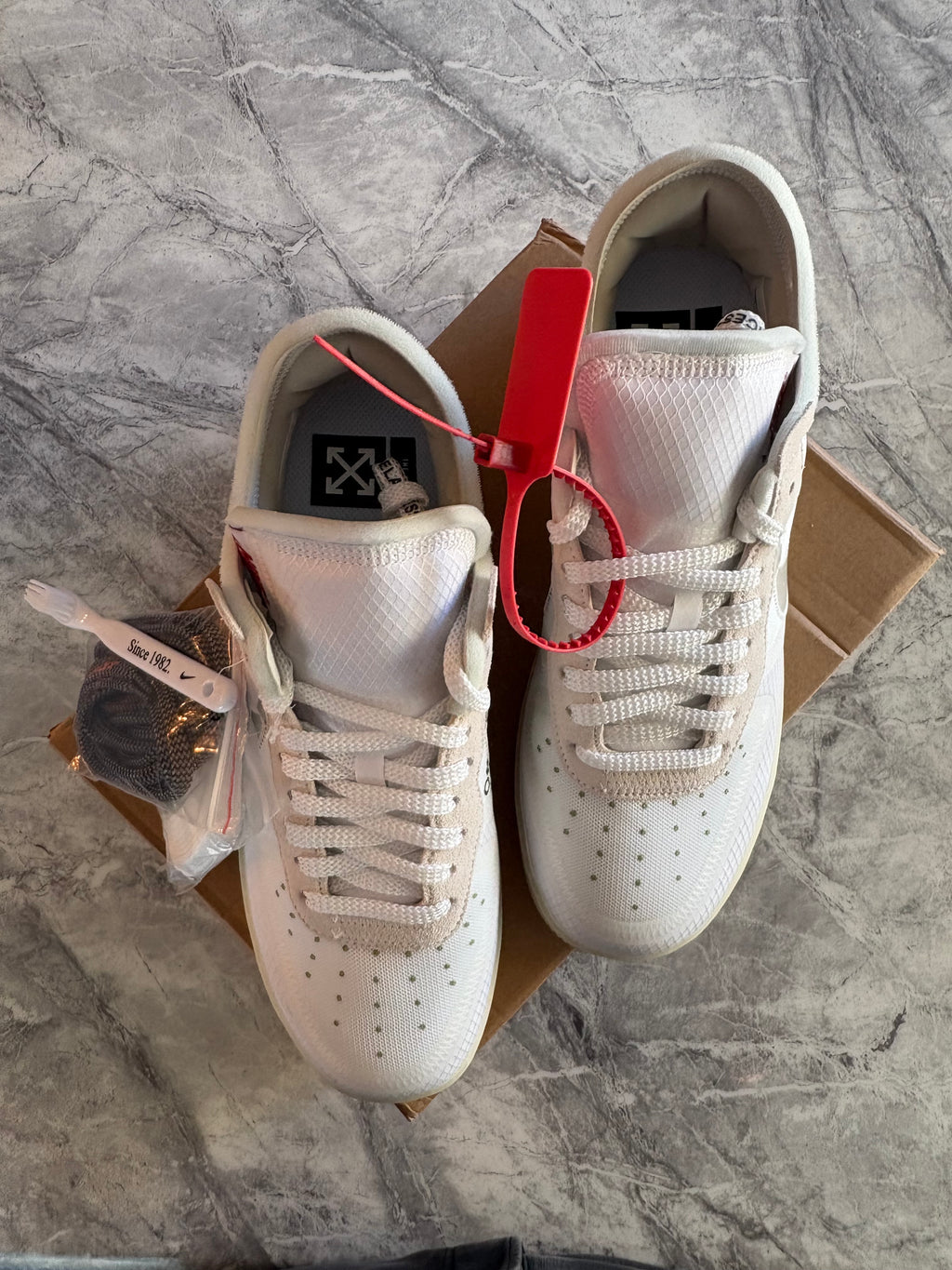 Nike Air Force x Off-White “The Ten” Triple White - Size UK 10.5