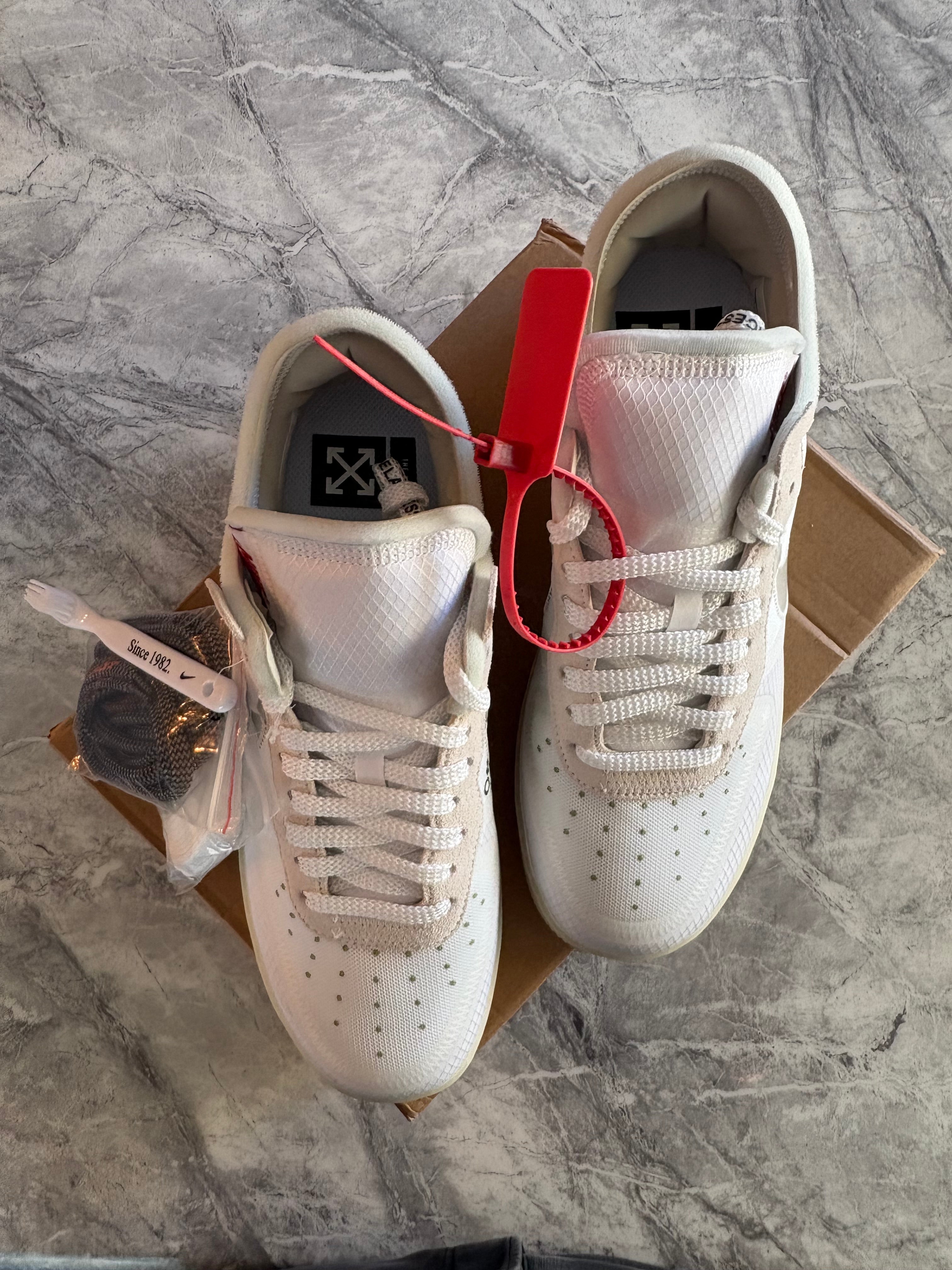 Nike Air Force x Off-White “The Ten” Triple White - Size UK 10.5