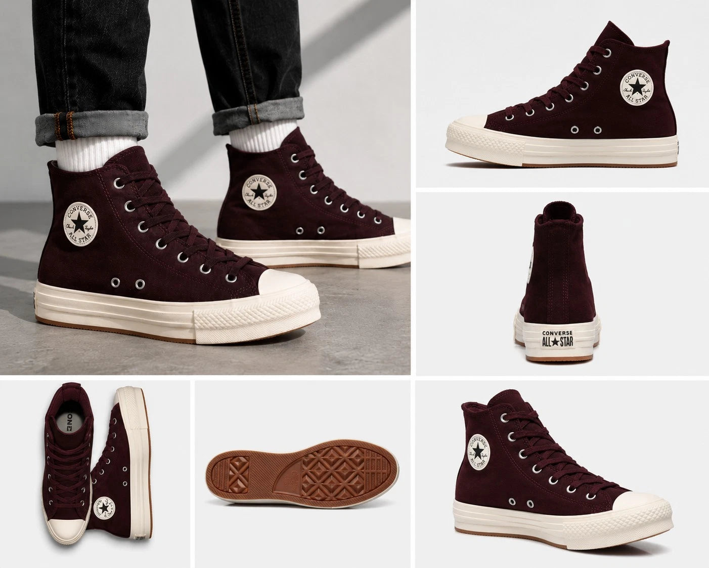 Converse High Top Sneakers - Bloodstone