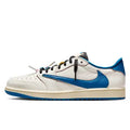 Travis Scott x fragment design x Air Jordan 1 Low OG - White and Blue